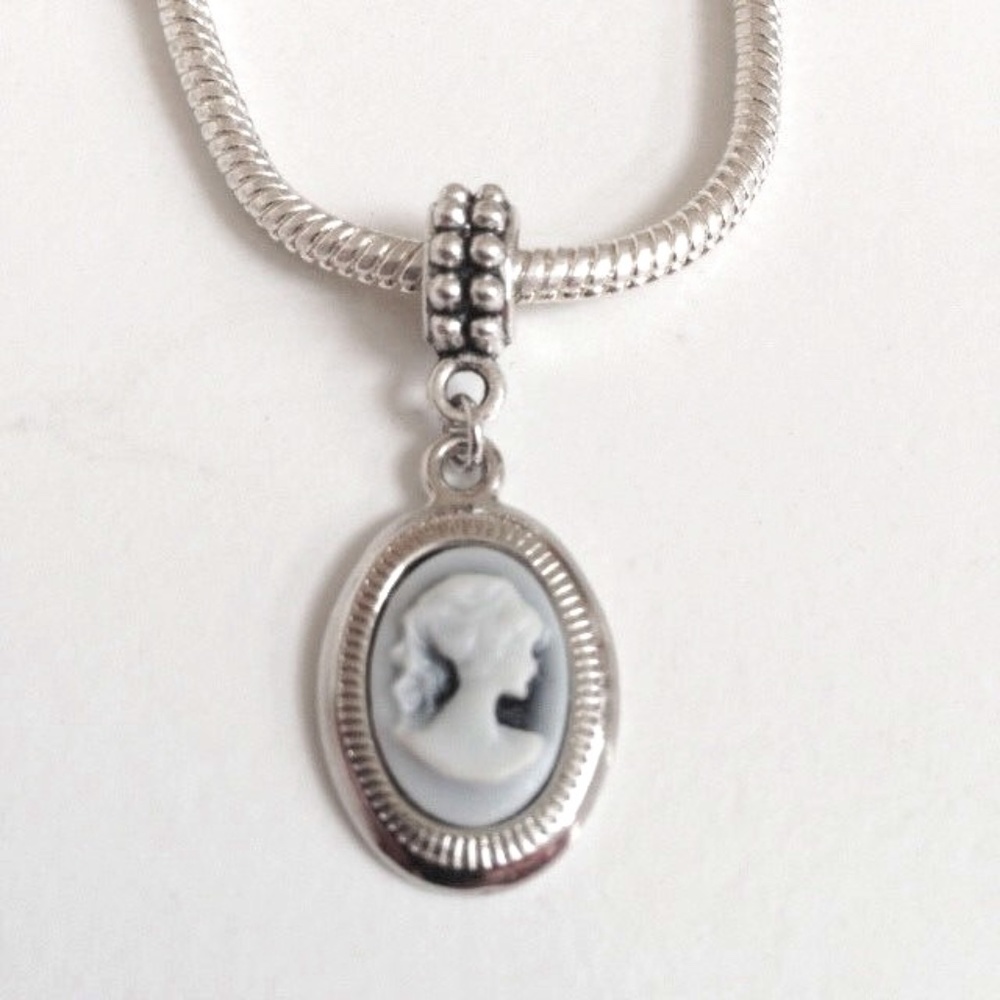 Cameo  Dangling Charm Bead For European Style Charm Bracelets or Necklace